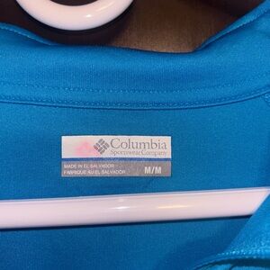 Columbia PFG Omni-shade Quarter-zip shirt, blue